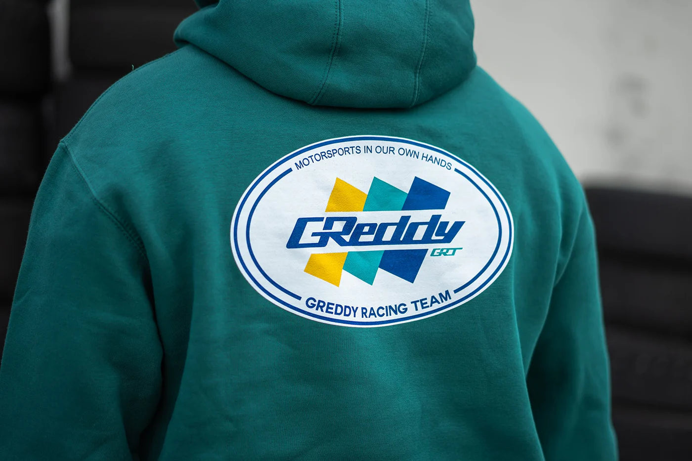GReddy Performance Parts GReddy Racing Team Oval Logo Pullover Hood - Teal Green - 20425233 - Large Teal Green