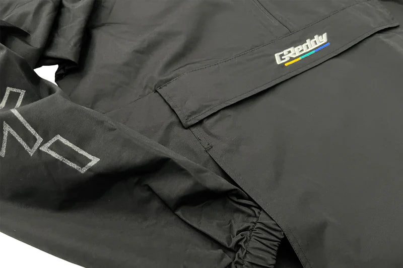 GReddy Performance Parts GReddy Understripe Nylon 1/4-Zip Hooded Jacket - Black - 20500706 - XXXL