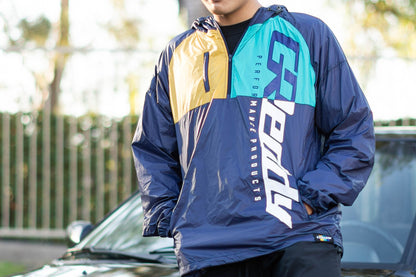 GReddy TRUST Japan GReddy Extra Light-weight Pack-able Travel Nylon Jacket - Tri-color - 20502703 - Large