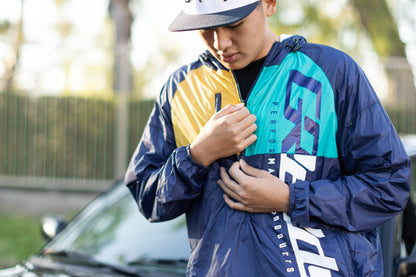 GReddy TRUST Japan GReddy Extra Light-weight Pack-able Travel Nylon Jacket - Tri-color - 20502703 - Large