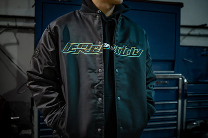 GReddy Performance Parts GReddy Satin Jacket - Black - 20503013 - Large