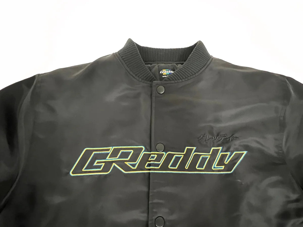 GReddy Performance Parts GReddy Satin Jacket - Black - 20503013 - Large