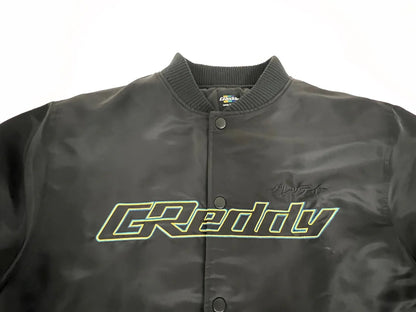 GReddy Performance Parts GReddy Satin Jacket - Black - 20503013 - Large