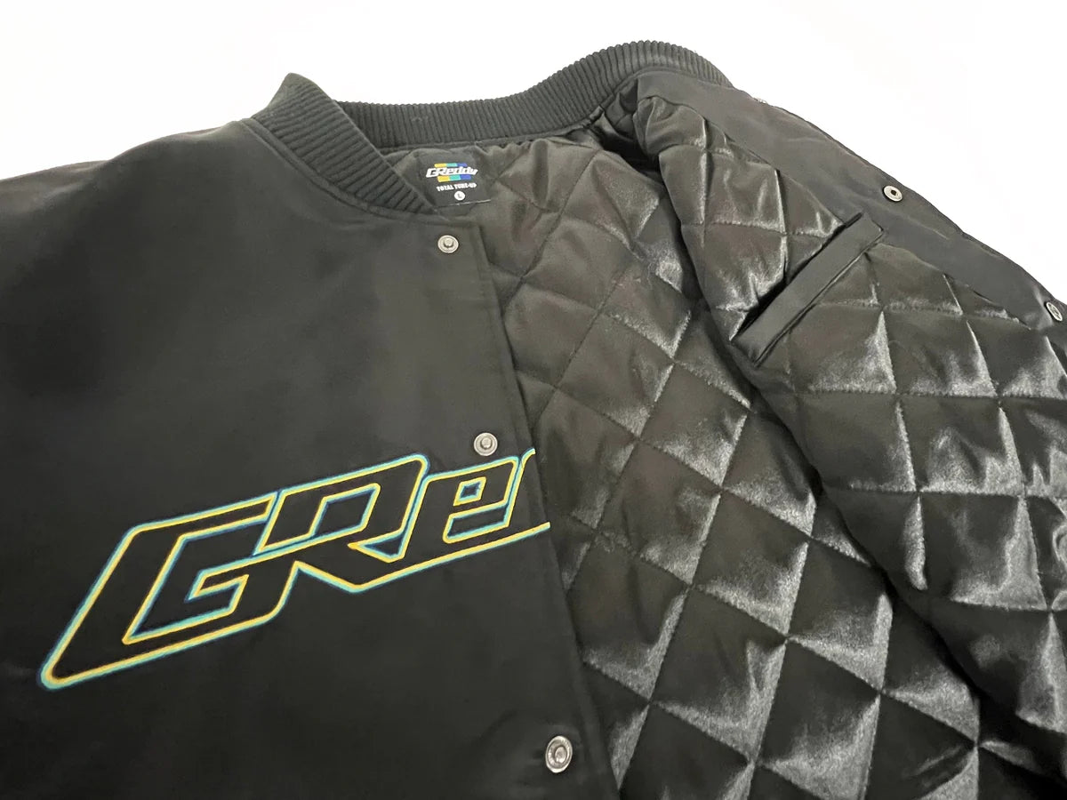 GReddy Performance Parts GReddy Satin Jacket - Black - 20503013 - Large