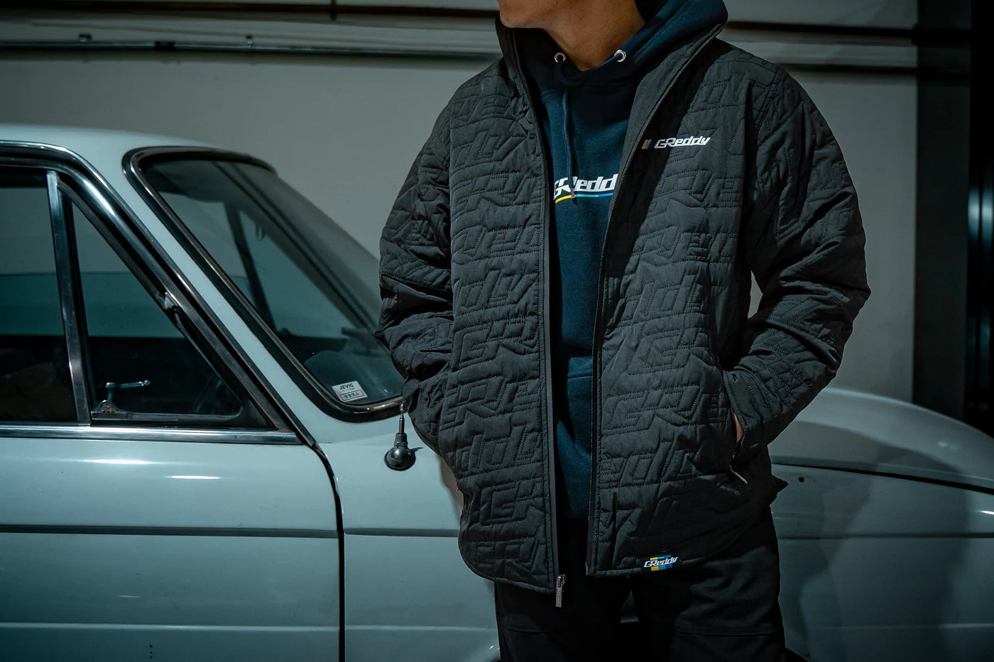 GReddy Performance Parts GReddy Quilted Nylon Jacket - Black - 20504013 - Large