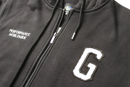 GReddy Performance Parts Varsity Zip-Up Hooded Fleece - Black - 20507206 - XXXL