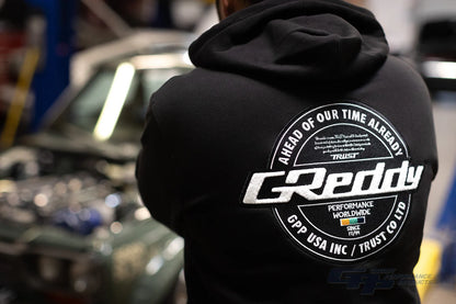 GReddy Performance Parts Varsity Zip-Up Hooded Fleece - Black - 20507206 - XXXL