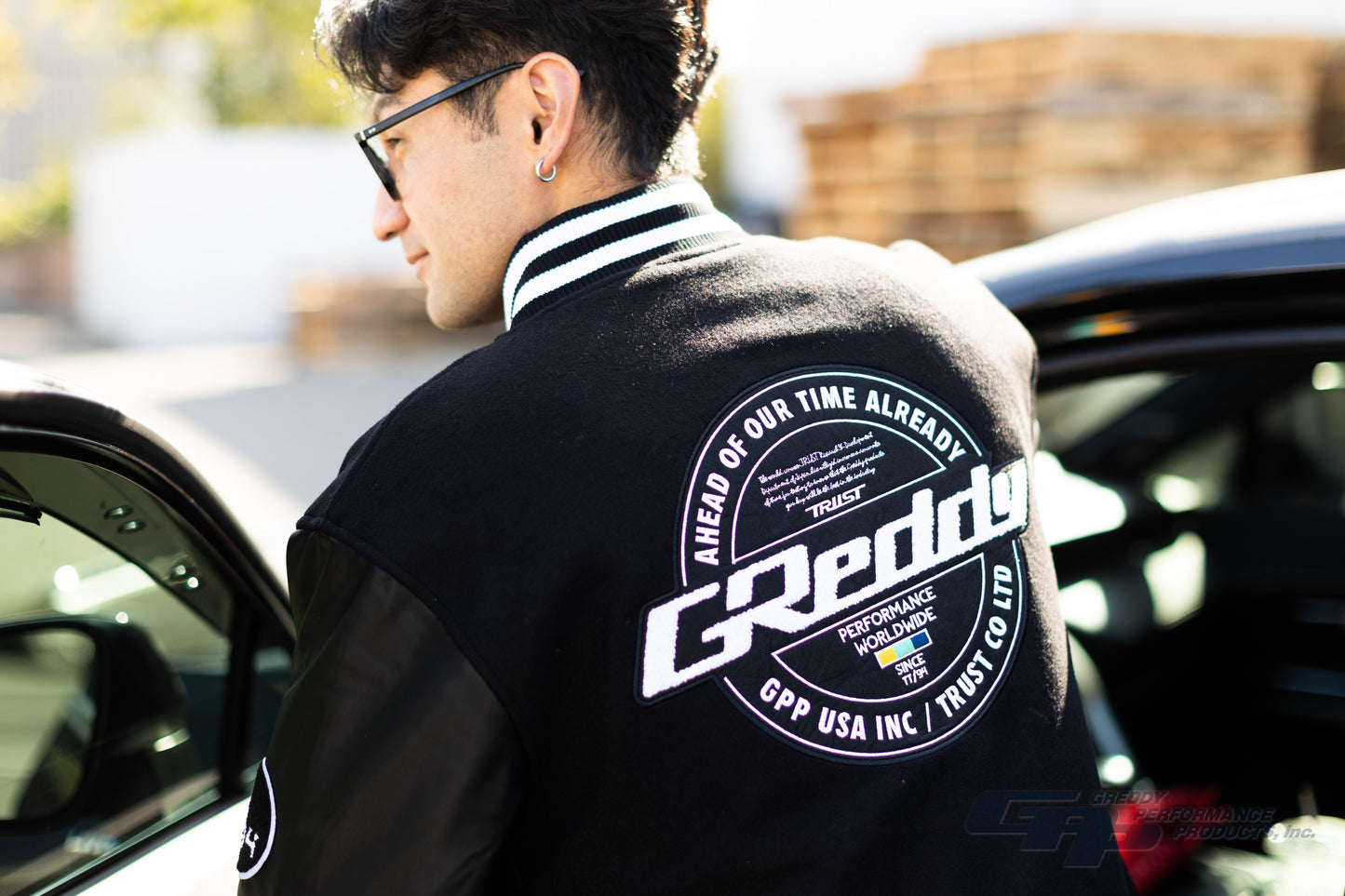GReddy TRUST Japan GReddy Varsity Letterman Jacket - Black - 20507905 - XXL