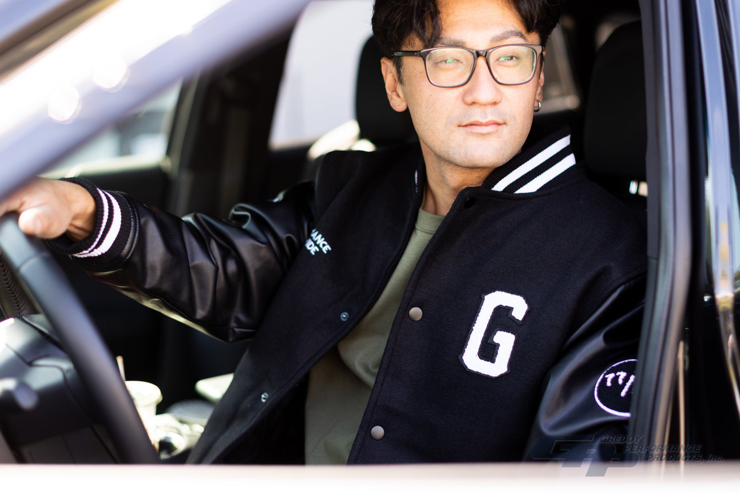 GReddy TRUST Japan GReddy Varsity Letterman Jacket - Black - 20507905 - XXL
