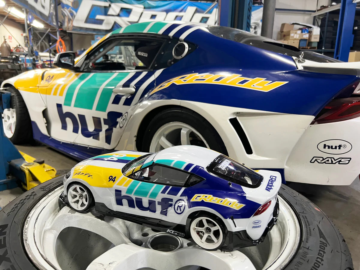 GReddy Performance Parts HUF x GReddy Yokomo Pandem A90 GR Supra 1/10 RC Body (clear) - (limited release)