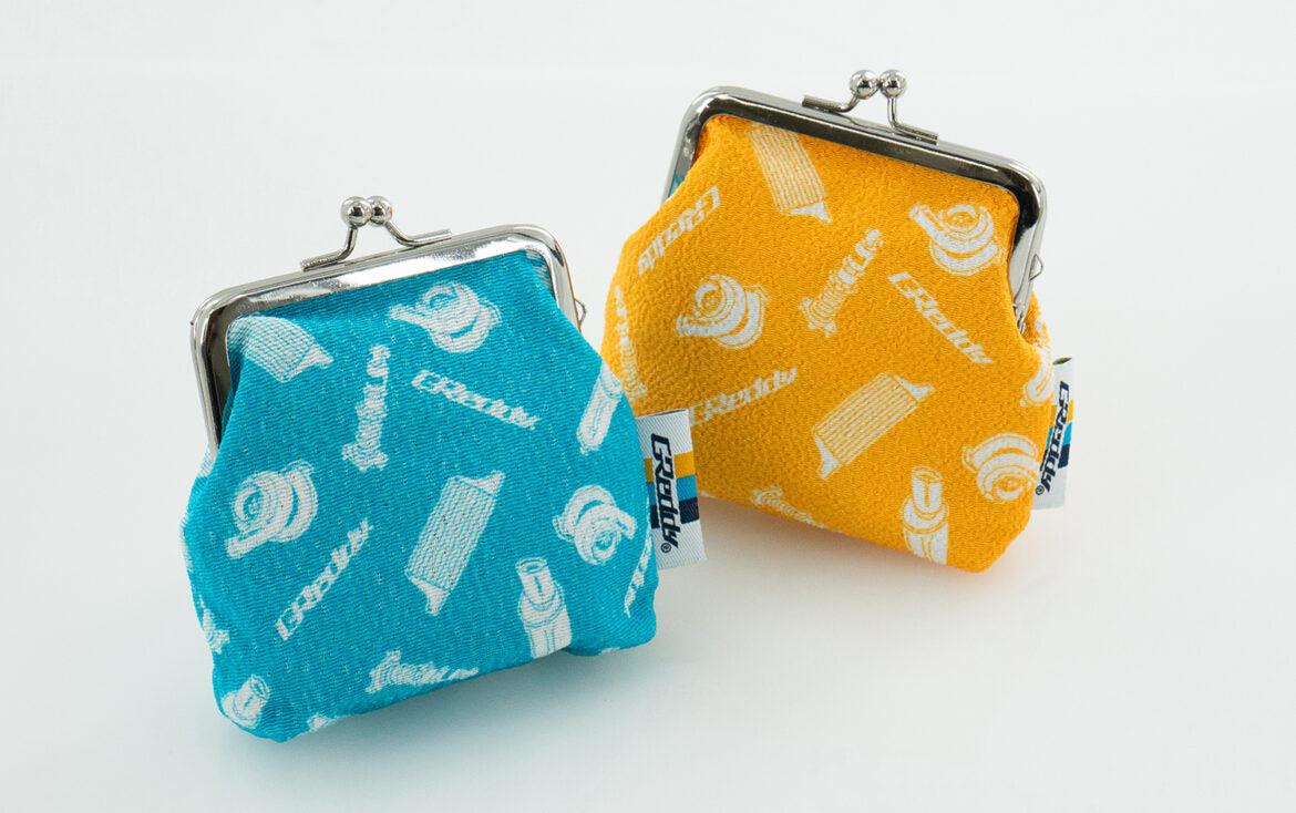 GReddy TRUST Japan GReddy Tango Chirimen Coin Purse - Chrome Yellow