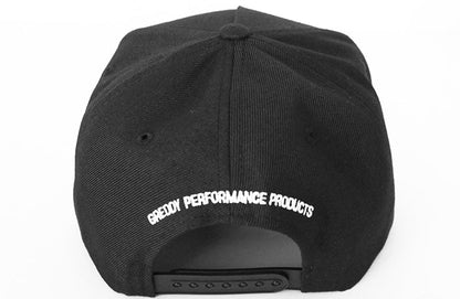 GReddy Performance Parts Forward Stripe GReddy Logo Snap-Back Cap - Black