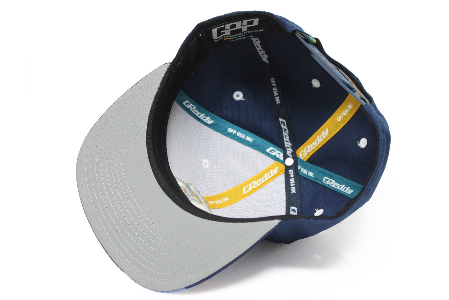 GReddy TRUST Japan GReddy 3-Color "G" Snap-Back Cap - Navy Blue