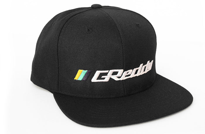 GReddy Performance Parts Forward Stripe GReddy Logo Snap-Back Cap - Black