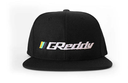 GReddy Performance Parts Forward Stripe GReddy Logo Snap-Back Cap - Black