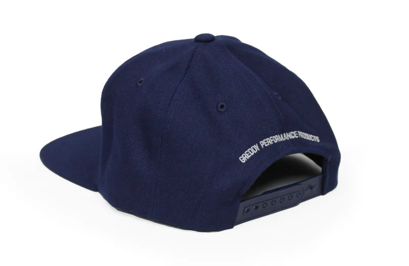 GReddy Performance Parts Forward Stripe GReddy Logo Snap-Back Cap - Navy Blue