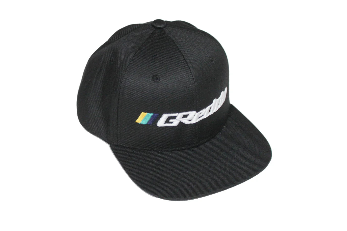 GReddy Performance Parts Forward Stripe GReddy Logo Snap-Back Cap - Black