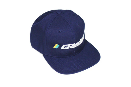 GReddy Performance Parts Forward Stripe GReddy Logo Snap-Back Cap - Navy Blue