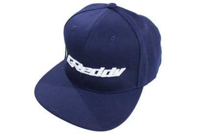 GReddy Performance Parts Forward Stripe GReddy Logo Snap-Back Cap - Navy Blue