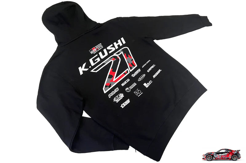 GReddy TRUST Japan 2024 K.Gushi Team Hood(s)- Black - 23409015 - KG21 2X