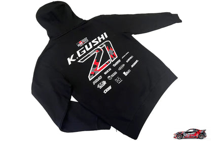 GReddy TRUST Japan 2024 K.Gushi Team Hood(s)- Black - 23409015 - KG21 2X