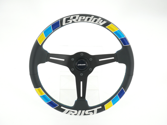 GReddy TRUST Japan GReddy Sports Steering Wheel Leather Big Logo Embroidery Standard Type