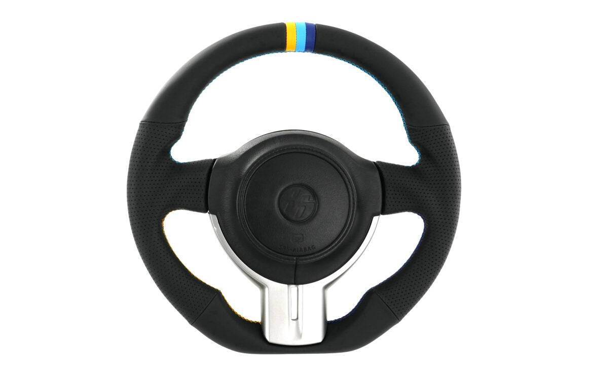 GReddy TRUST Japan steering wheel all leather 3-color stitching ZN6/ZC6 early model with center mark