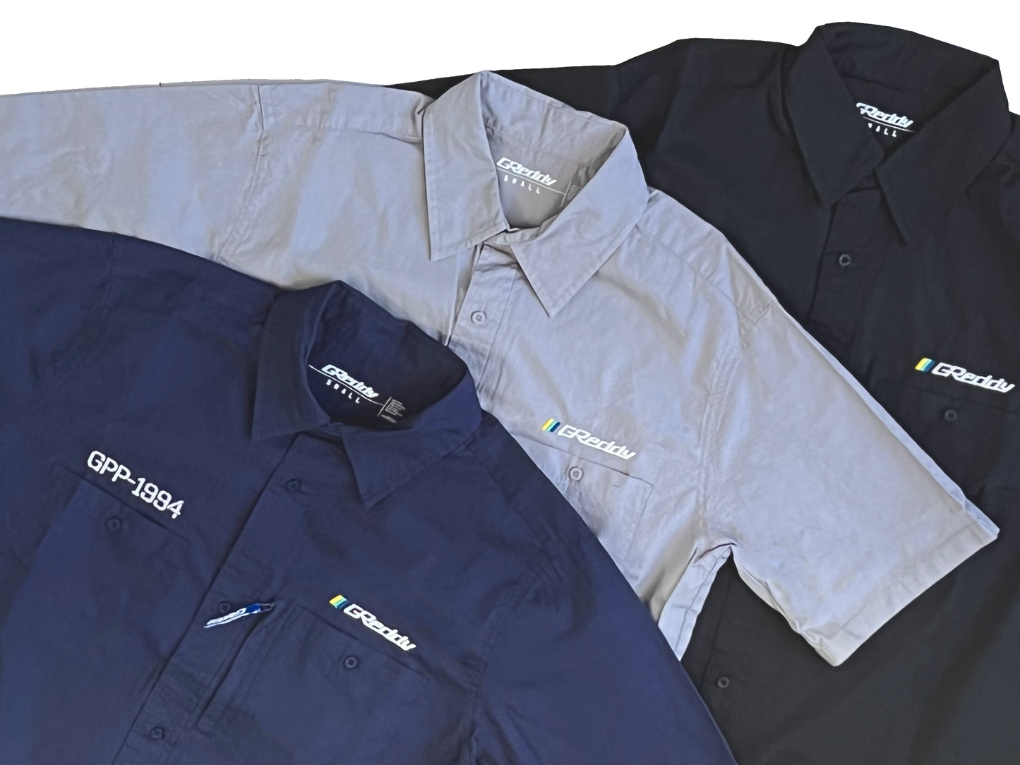 GReddy TRUST Japan GReddy Mechanic's Button-up Work Shirt(s) 2.0 - Extra Large - Black