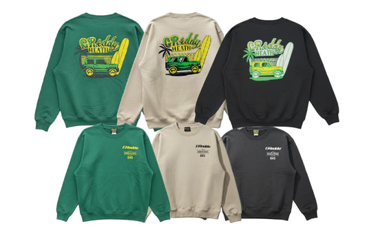 GReddy TRUST Japan GReddy Surfing Green Sweatshirt, XL