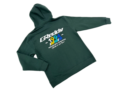GReddy Performance Parts GReddy "94" Pullover Hood - Sports Green - 20133311 - Small