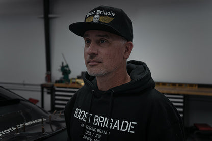 GReddy TRUST Japan Boost Brigade Company Logo Pull-over Hoodie - Black - 21427013 - Large