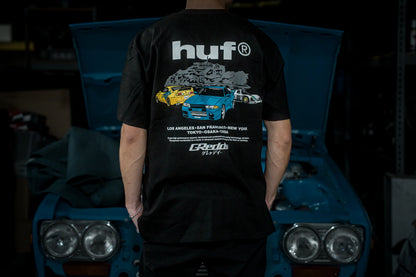GReddy Performance Parts GReddy x HUF Cities Tee - Black - 14210132 - Medium