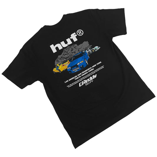 GReddy Performance Parts GReddy x HUF Cities Tee - Black - 14210131 - Small