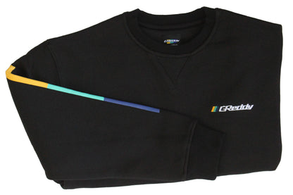GReddy TRUST Japan GReddy Embroidered Fleece, with Pockets and Sleeve stripes - Black - 20412012 - Medium