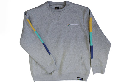 GReddy TRUST Japan GReddy Embroidered Fleece, with Pockets and Sleeve stripes - Heather Grey - 20412006 - XXXL (limited qty)