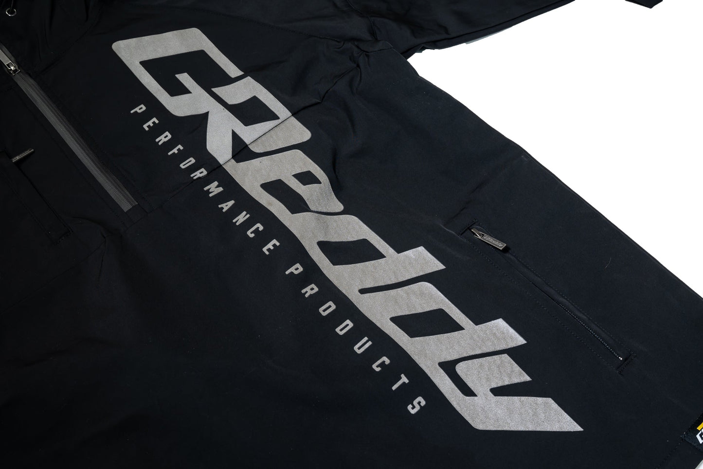 GReddy TRUST Japan GReddy Med-light weight Pack-able Travel Nylon Jacket - Black - 20502713 - Large