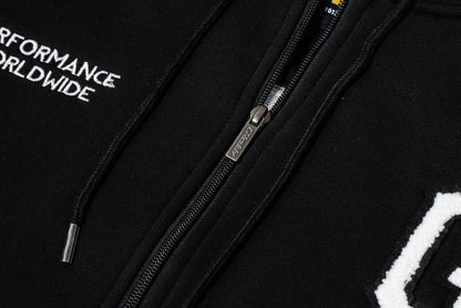 GReddy Performance Parts Varsity Zip-Up Hooded Fleece - Black - 20507206 - XXXL