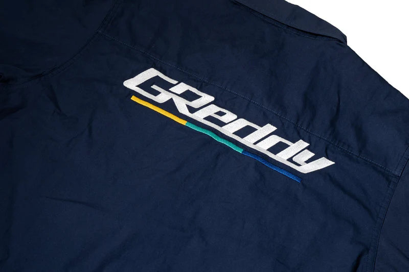 GReddy Performance Parts Mechanic's Button-up Work Shirt(s) 2.0 - Navy - 20215024 - XL