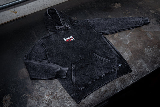GReddy TRUST Japan Boost Brigade Prix Pull-over Hoodie - Washed-Black - 21443006 - XXXL