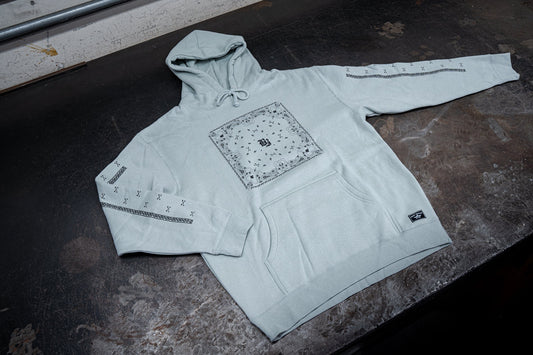 GReddy TRUST Japan Boost Brigade Paisley Pull-over Hoodie - Sage Green - 21442305 - XXL