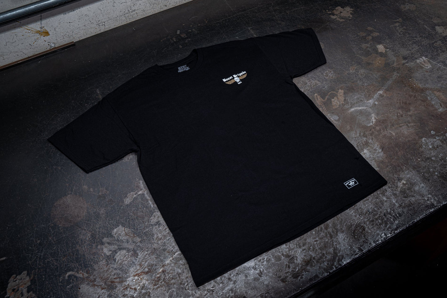 GReddy TRUST Japan Boost Brigade Wings Tee - Black - 21138002 - Medium
