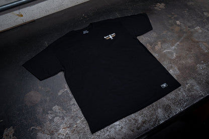 GReddy TRUST Japan Boost Brigade Wings Tee - Black - 21138002 - Medium
