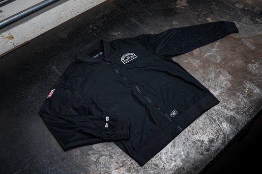 GReddy TRUST Japan Boost Brigade Logo Lightweight Nylon MA1 Jacket - Black - 21535802 - Medium
