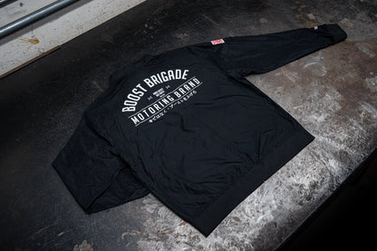 GReddy TRUST Japan Boost Brigade Logo Lightweight Nylon MA1 Jacket - Black - 21535804 - X Large