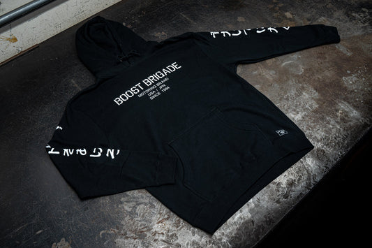 GReddy TRUST Japan Boost Brigade Company Logo Pull-over Hoodie - Black - 21427016 - XXXL