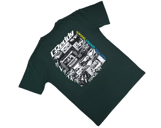 GReddy Performance Parts GReddy Dreams Tee - Sports Green - 25410121 - Small