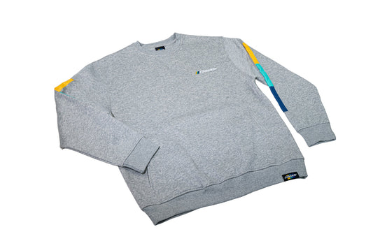 GReddy TRUST Japan GReddy Embroidered Fleece, with Pockets and Sleeve stripes - Heather Grey - 20412006 - XXXL (limited qty)