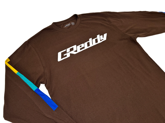 GReddy Performance Parts GReddy OG Long Sleeve Tee - Chestnut - 20112321 - Small Long Sleeve Black
