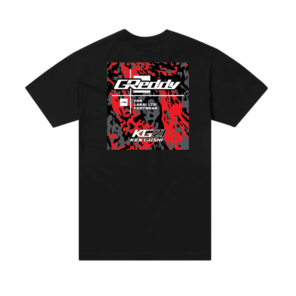 GReddy Performance Parts Lakai x GReddy KG21 Tee - Black (Limited Stock - Releasing Online 11/18/24 - 12noon PST) - 99990002 - KG21 MD