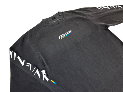 GReddy Performance Parts GReddy Understripe Boxy Long Sleeve Tee - Shadow -  20125206 - XXXL